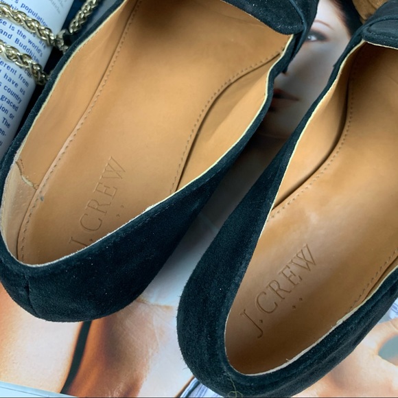 [SOLD] LJ. Crew Suede Penny Loafers Black Size 7 - Picture 2 of 6